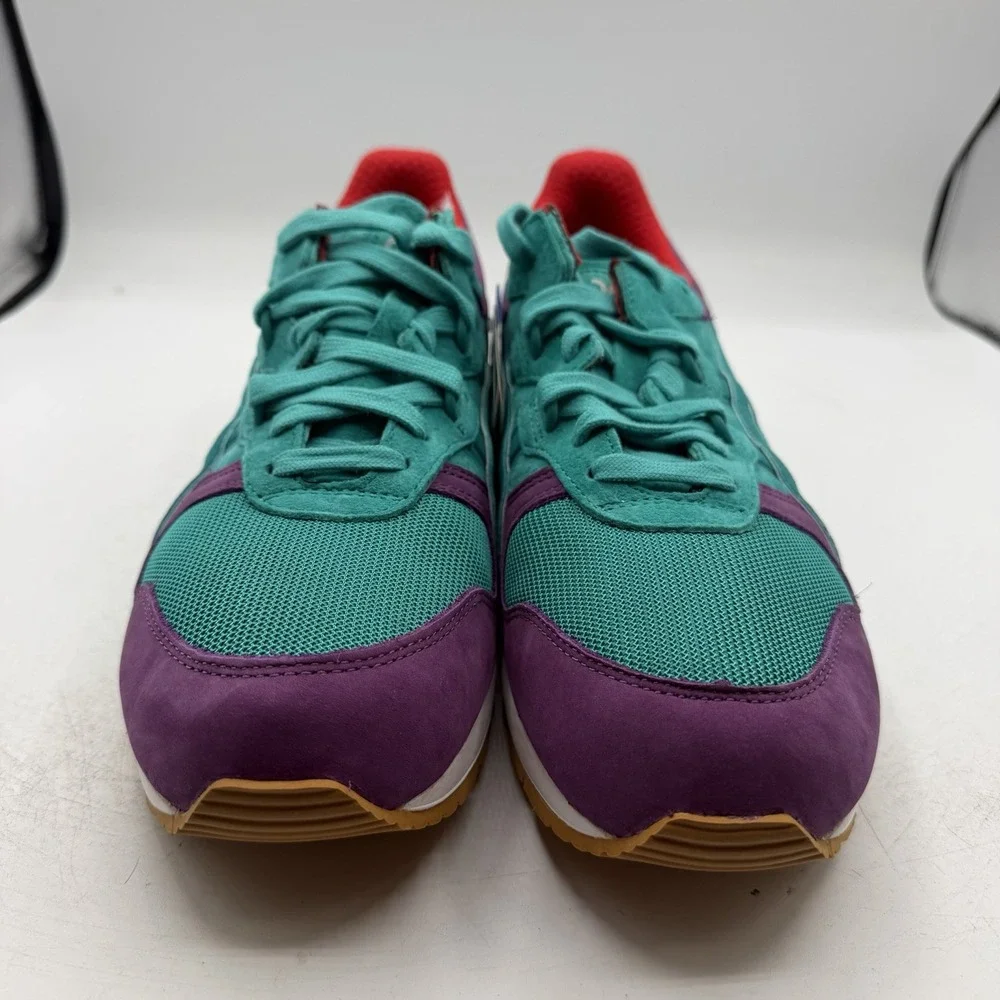 Asics x Hanon Gel Epirus Shoes Mens 10 Tropical Green/Purple Sneakers H40VK-8383
